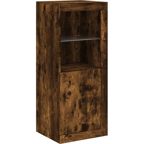 Credenza cassettiera cassettiera mobile contenitore organizer cucina soggiorno soggiorno con luci a LED 41 x 37 x 100 cm marrone 020029883