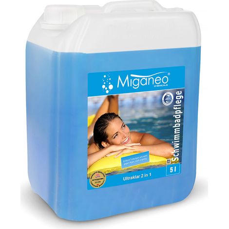 Miganeo Ultraklar 2 in 1 schaumfrei Algezid + Klarmacher 5 Liter (1/5)