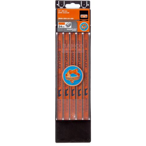 Bahco 3906 Sandflex® Hacksaw Blades 300mm (12in) x 24 TPI (Pack 100) BAH39061224 (1/5)