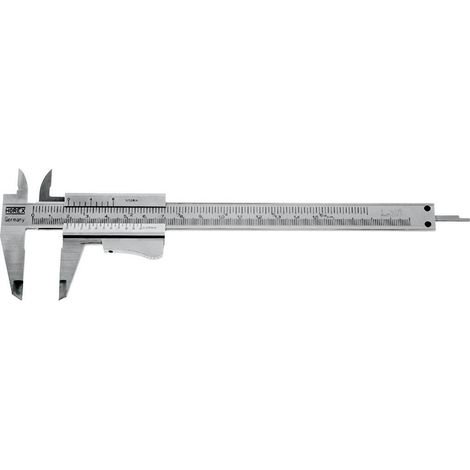 Horex 2224518 Calibrador de bolsillo 200 mm plateado