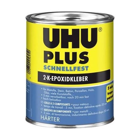 Colla bi-componente UHU Plus Schnellfest Dose Härter 45695 855 g (1/2)