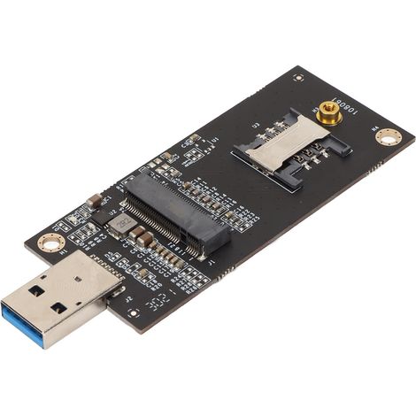 Adaptateur NGFF vers USB 3.0 avec emplacement pour carte SIM Stabilité Plug and Play Adaptateur M.2 vers USB pour Windows pour Linux (1/4)