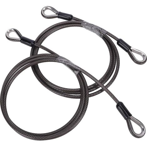 Lot de 2 Câbles de Levage de Portail de Remorque, Câble d'assistance de Levage de Hayon de Remorque avec Ressort EZ, pour Remplacement de Hayon Gorilla OE 125542 (1/5)
