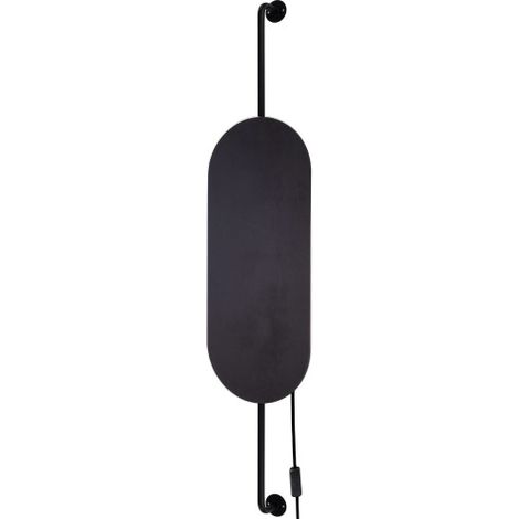 Applique Nowodvorski WHEEL noire bois acier 2xG9 95cm