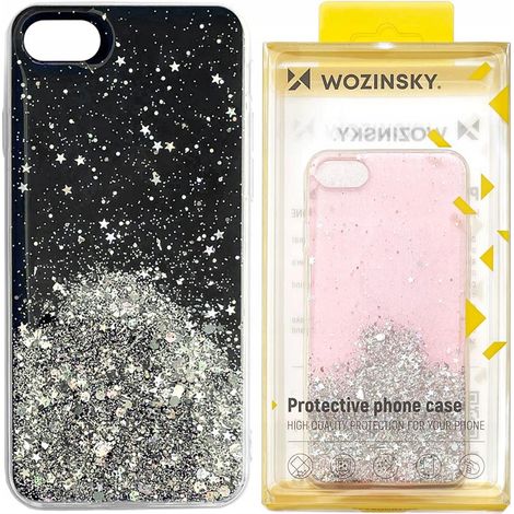 Coque à paillettes Wozinsky Star pour Samsung Galaxy S21+ 5G (S21 Plus 5G) Noir (1/5)