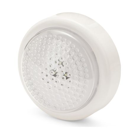 Lámpara LED de un toque redonda blanca PUSHLIGHT VELAMP