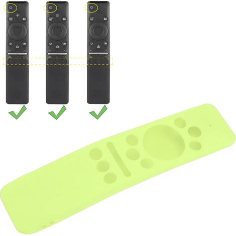Housse de Protection Silicone Fluorescent Vert pour la télécommande Samsung BN59 (170mm, 1 housse et cordon) (1/5)