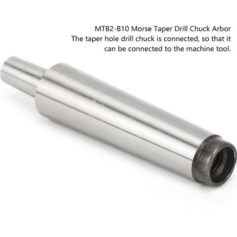 Adaptateur de mandrin de perceuse à cône Morse MTB2-B10, connecteur et tige de liaison pour queue de foret (1/5)