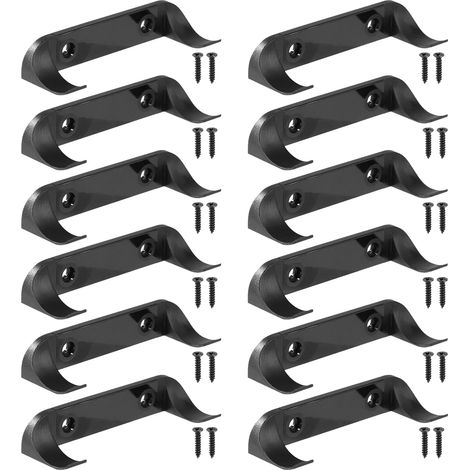 Support Mural pour Voiture - 12 Pièces - Compatible avec Modèles LEGO Speed Champions - Fixation Verticale - Dimensions 7,1 x 2,3 x 1,4 cm - Noir (1/5)
