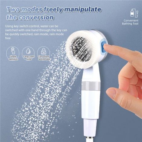 Douche Portable - PRUMYA - 2 Vitesses - 4000 mAh - Tuyau de 2m - Compacte et Durable (1/5)