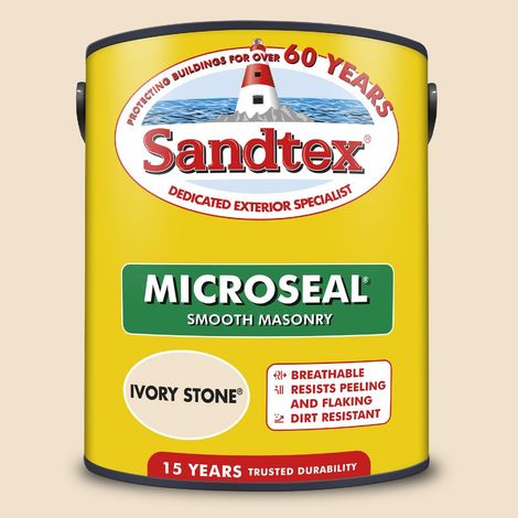 SANDTEX MICROSEAL SMOOTH MASONRY IVORY STONE 5L