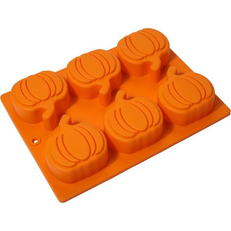 Silikonformen in Kürbisform, 2 Halloween-Kuchenformen für Cupcakes, Muffins und Schokoladenbomben, ideal zum Backen im Herbst und für handgemachte Seife (1/5)