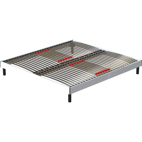 Cadre de lit Senne 28 lattes 140x200 - blanc (1/4)
