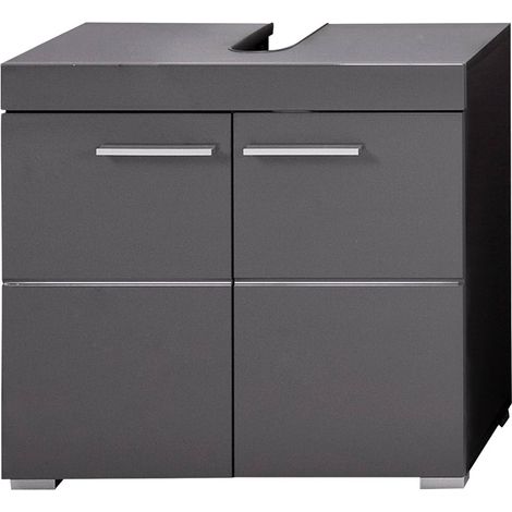 Meuble sous vasque moderne gris Andora (1/5)