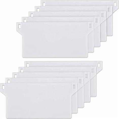 10 pièces plaque de poids pour stores californiens stores verticaux plaque de poids lamelle de store vertical pièce de rechange blanc 127mm (1/5)