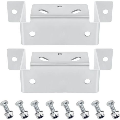 Support de béquille de stationnement pour remorque – compatible Stema – avec fixations complètes, acier galvanisé, montage facile (1/4)