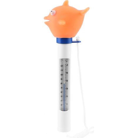 New Cute Sea Shark Cartoon Floating Temperature Gauge, Swimming Pool Temperature Gauge, Bathhouse Temperature Gauge