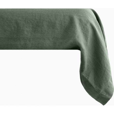 Taie de traversin Palace pur coton teint lavé, 63 fils/cm² Vent du sud - Palace Cèdre - 43 x 195 cm