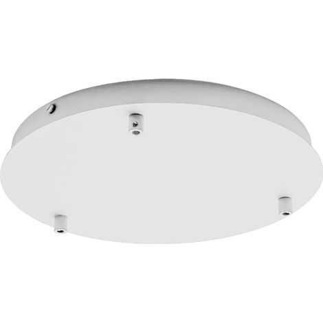 Base tonda tre luci cleofe alice bt 3 bianco opaco