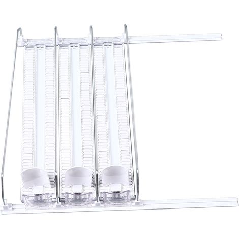 Distributeur de boissons pour réfrigérateur de 38 cm, réglable, à poussoir automatique, compatible avec les canettes de soda, bière et autres boissons gazeuses (lot de 3). (1/5)