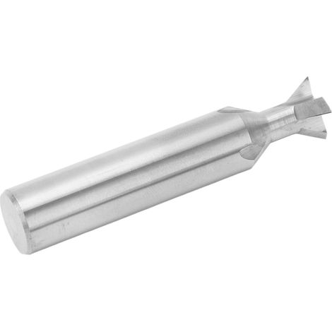 Fraise à queue d'aronde en carbure, queue de 12 mm de diamètre, 4 dents, longueur 60 mm, universelle, angle de 60°. (1/5)