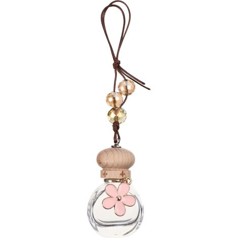 2-teiliges duftendes Wohnaccessoire aus Rosenglas und Holz