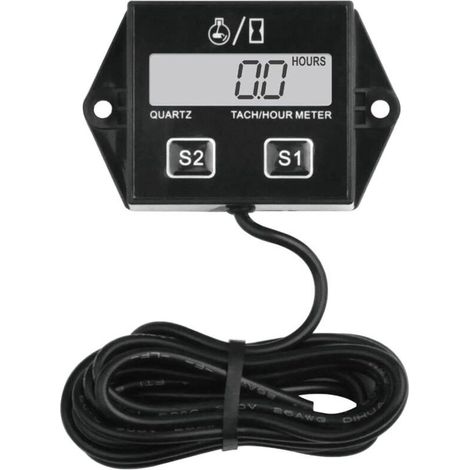 Tachymètre numérique , rappel de maintenance, batterie remplaçable, arrêt automatique, utilisation pour tondeuse à gazon ZTR Générateur de tracteur Marine VTT Motoneige et équipement-ZSB-02 (1/5)