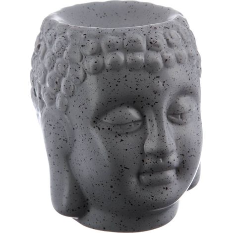 Bruciatore di incenso Buddha in ceramica H11cm - Grigio - Atmosphera créateur d'intérieur (1/5)