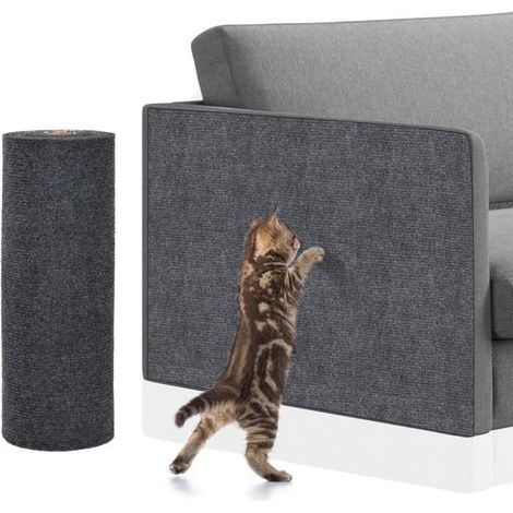Anti Griffe Chat Canapé, 60100cm Tapis à gratter Autocollant pour Chat, Protege canape Griffe Chat pour Meubles Porte Mur Tapis (1/4)