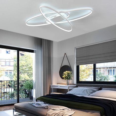 BLINGBLINGS moderne dimmbare LED-Deckenleuchten, bündig montierte LED-Kronleuchter, 3 Ringe, für Wohnzimmer, Küche, Esszimmer, Schlafzimmer, Büro, tolle Qualität (1/5)