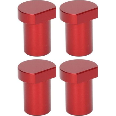 4 pièces blocs de limite de bureau pour le travail du bois, bloc de carte de limite d'établi pour le travail du bois 20mm de diamètre Rouge (1/5)