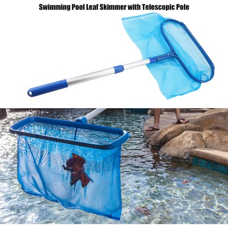 Épuisette de piscine avec manche télescopique - Outil de nettoyage efficace pour bassin et baignoire (1/5)