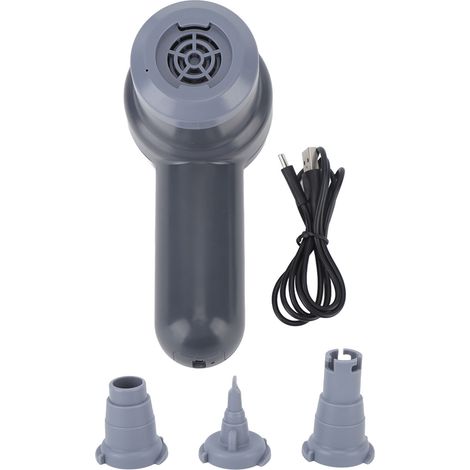 Pompe à air électrique sans fil portable, gonfleur rapide avec 3 embouts pour jouets gonflables, piscine et bateaux pneumatiques (1/5)
