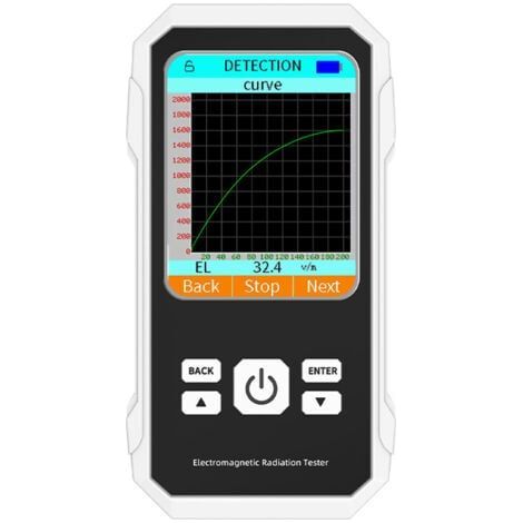 Détecteur de rayonnement de champ électromagnétique à numérique Détecteur de champ LCD portable pour la maison, la chambre, le bureau, l'extérieur (1/5)
