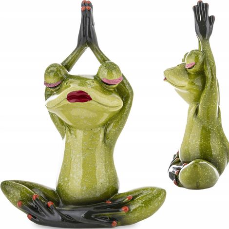 MEDITATIONSFROSCHFIGUR 20x15x7cm Frosch Yoga Pilates (1/5)
