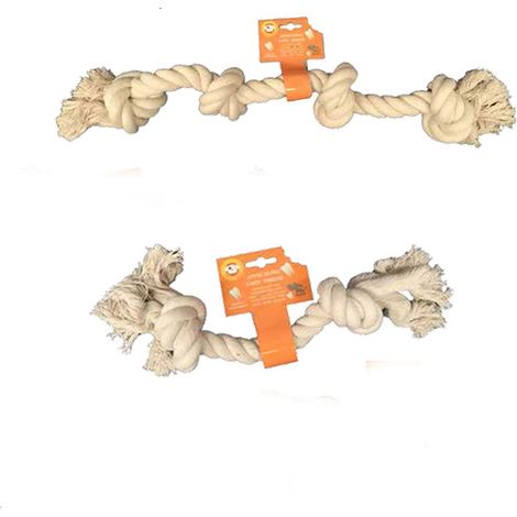 Ferribiella Gioco Cani Cotone Dentale  - 2 nodi - 17 cm