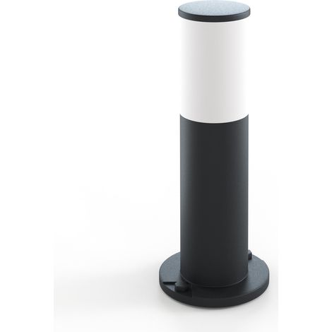 Farola amelia 1xe27 8,5w con pulsador cct (3colores) ip55 al.40xd.10cm resina negra (1/5)