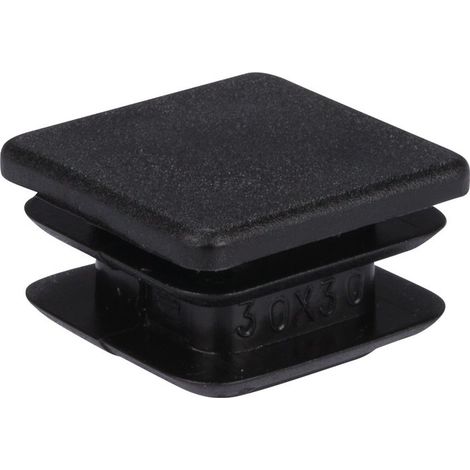 Embout pour Tube Carré 30x30mm - Civic Industrie avec Ailette, Adapté pour Habitat