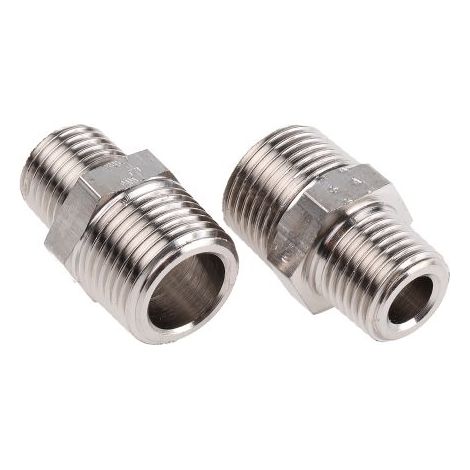 Adaptateur droit fileté Legris LF3000 vers R 3/8 Mâle R 1/4 Mâle ( Prix pour Paquet de 5 )