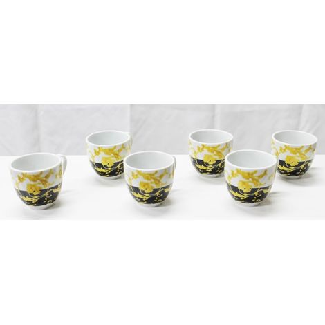 Set 6 Tazzine Tazze Caffe' senza Piattini in Ceramica Baroque (1/2)