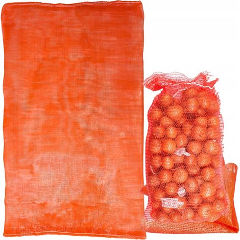 10x Bolsa Raschel 50 kg 60cmx110cm NARANJA