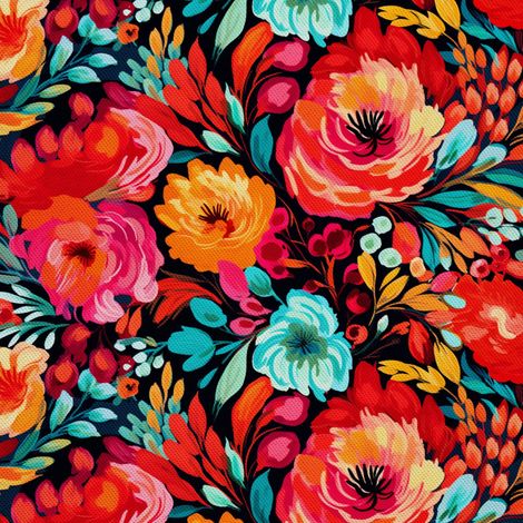Tela decorativa para exteriores Oxford - Flores - DX2916 (1/5)