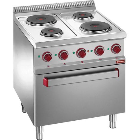 Fourneau électrique 4 plaques + four/grill - Diamond (1/3)
