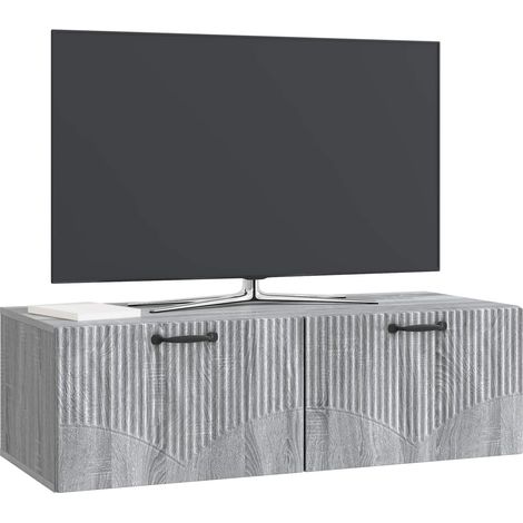 Maison Exclusive - Mobile Porta TV da Muro Grigio Sonoma 98 x 41 x 30 cm (1/5)