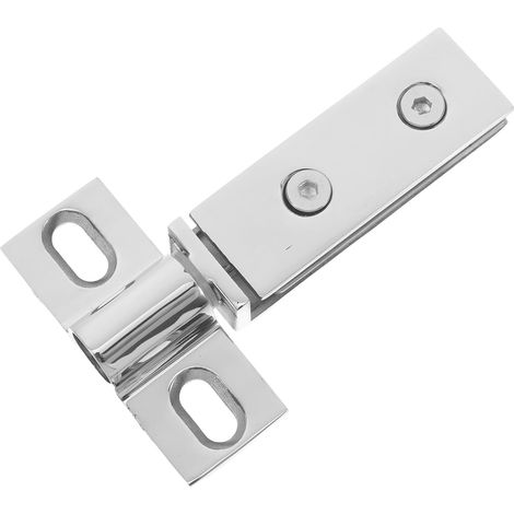 Pivot en acier inoxydable pour portes de douche à double trou (1/5)