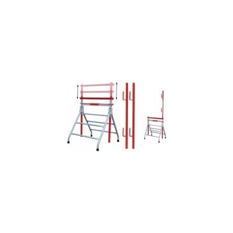 Metallgerüst Bau 200kg (Höhe von 80 bis 130 cm) - Outifrance