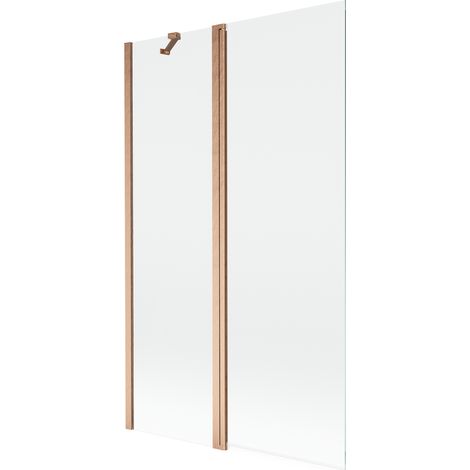 Mexen Mist paroi de douche 2 volets 110 x 150 cm, transparent, cuivre brossé - 8A9-110-011-65-00 (1/5)