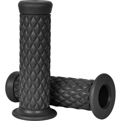 Poignée Guidon de Moto Rétro, Poignées de Guidon Universelles 22mm Guidon en Caoutchouc, Poignées de Moto Antidérapantes Dirt (1/5)