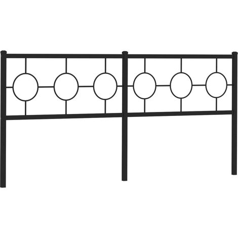 Tête de lit,Panneau décoratif métal noir 180 cm CFW4920627 (1/5)