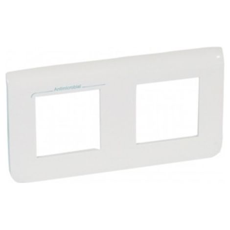 Legrand 078725 - Placa mosaico - Módulos horizontales 2x2 - antibacteriano